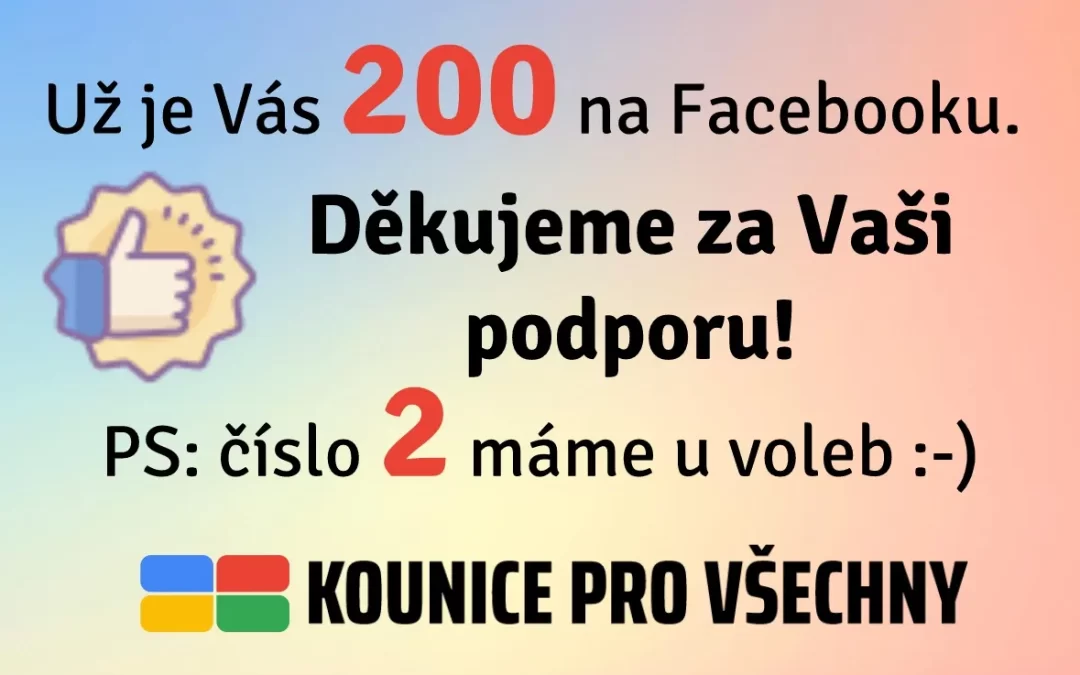 Poděkování 200